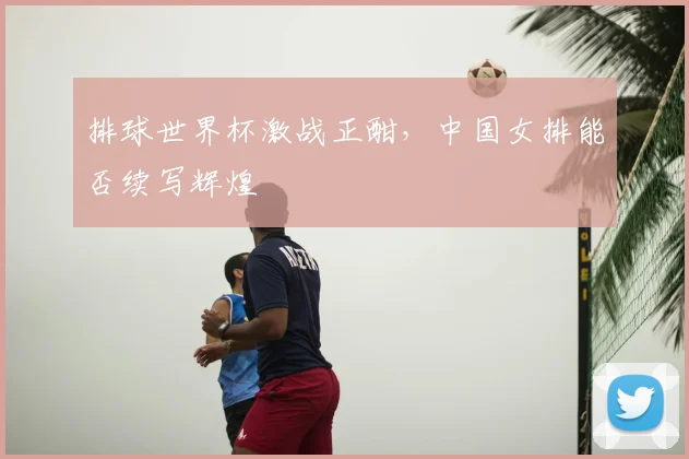 排球世界杯激战正酣,中国女排能否续写辉煌